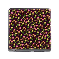 Flowers Roses Floral Flowery Memory Card Reader (square) by Simbadda