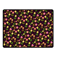 Flowers Roses Floral Flowery Fleece Blanket (small)