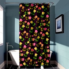 Flowers Roses Floral Flowery Shower Curtain 36  X 72  (stall) 