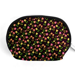 Flowers Roses Floral Flowery Accessory Pouches (medium) 