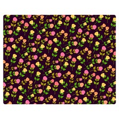 Flowers Roses Floral Flowery Double Sided Flano Blanket (medium) 