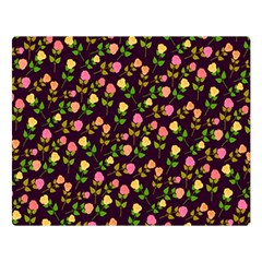 Flowers Roses Floral Flowery Double Sided Flano Blanket (large) 