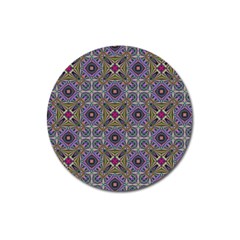 Vintage Abstract Unique Original Magnet 3  (round) by Simbadda