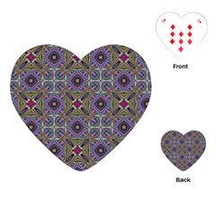 Vintage Abstract Unique Original Playing Cards (heart) 