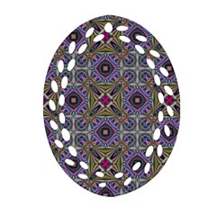 Vintage Abstract Unique Original Oval Filigree Ornament (two Sides)