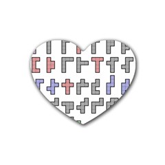 Hexominos Heart Coaster (4 Pack) 