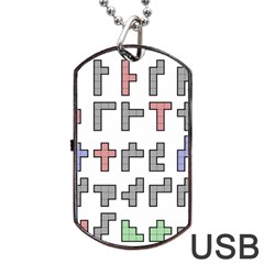 Hexominos Dog Tag Usb Flash (one Side)