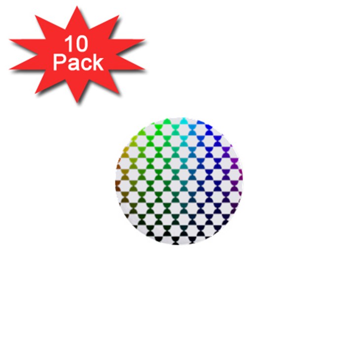 Half Circle 1  Mini Buttons (10 pack) 