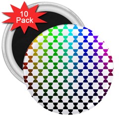 Half Circle 3  Magnets (10 Pack) 