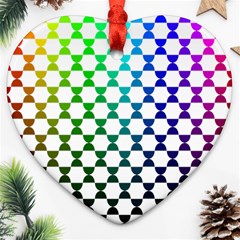 Half Circle Heart Ornament (two Sides) by Simbadda