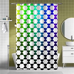 Half Circle Shower Curtain 48  X 72  (small) 