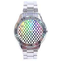 Half Circle Stainless Steel Analogue Watch