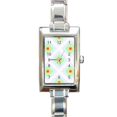 Color Square Rectangle Italian Charm Watch