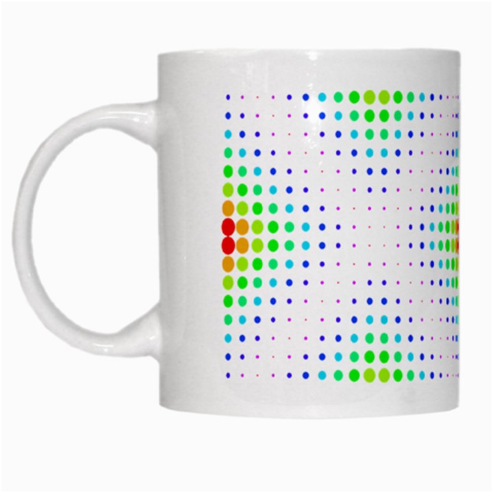 Color Square White Mugs