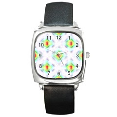 Color Square Square Metal Watch