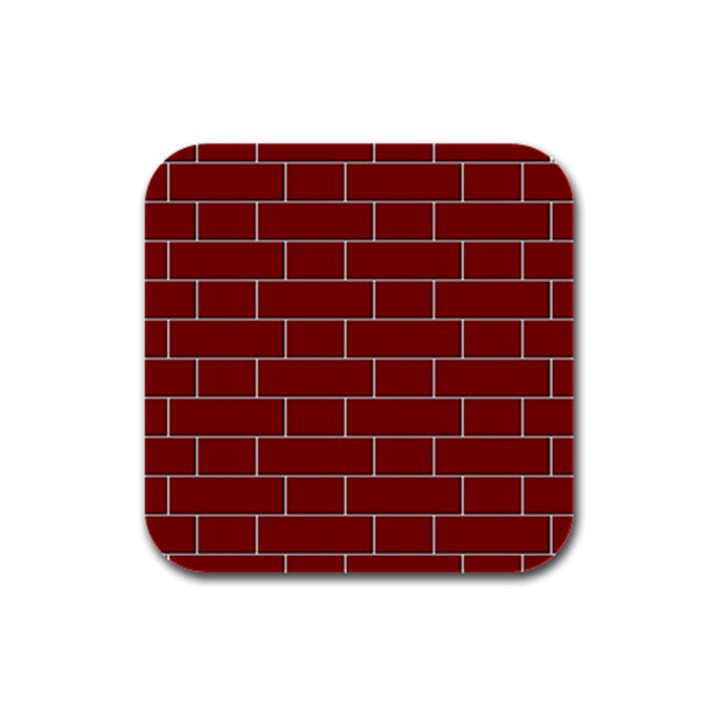 Flemish Bond Rubber Square Coaster (4 pack) 