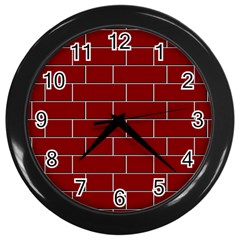 Flemish Bond Wall Clocks (black)