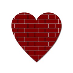 Flemish Bond Heart Magnet by Simbadda