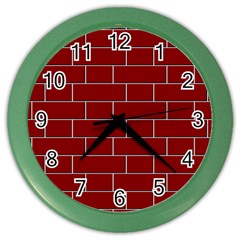 Flemish Bond Color Wall Clocks by Simbadda