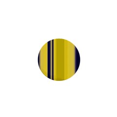 Yellow Blue Background Stripes 1  Mini Buttons