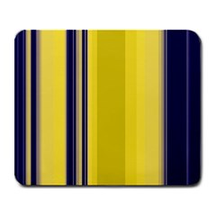 Yellow Blue Background Stripes Large Mousepads