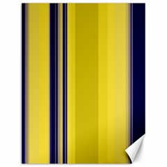 Yellow Blue Background Stripes Canvas 12  x 16  