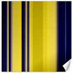 Yellow Blue Background Stripes Canvas 20  x 20   19 x19.27  Canvas - 1