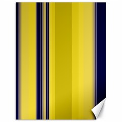 Yellow Blue Background Stripes Canvas 18  x 24  