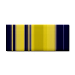 Yellow Blue Background Stripes Cosmetic Storage Cases