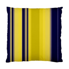 Yellow Blue Background Stripes Standard Cushion Case (One Side)