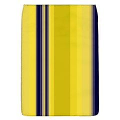 Yellow Blue Background Stripes Flap Covers (l) 