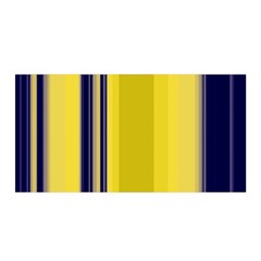 Yellow Blue Background Stripes Satin Wrap