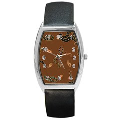 Brown Forms Barrel Style Metal Watch