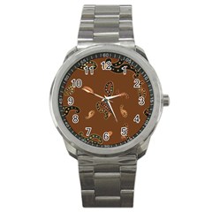 Brown Forms Sport Metal Watch