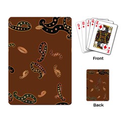 Brown Forms Playing Card by Simbadda