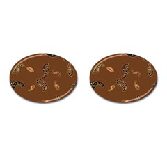 Brown Forms Cufflinks (oval)