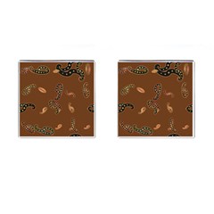 Brown Forms Cufflinks (square) by Simbadda