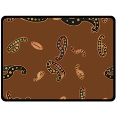 Brown Forms Fleece Blanket (large) 