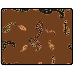 Brown Forms Fleece Blanket (medium) 