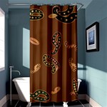 Brown Forms Shower Curtain 36  x 72  (Stall)  Curtain(36 X72 ) - 33.26 x66.24  Curtain(36 X72 )