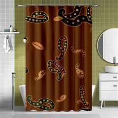 Brown Forms Shower Curtain 48  X 72  (small) 