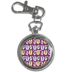 Baby Feet Patterned Backing Paper Pattern Key Chain Watches by Simbadda