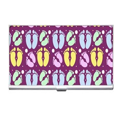 Baby Feet Patterned Backing Paper Pattern Business Card Holders