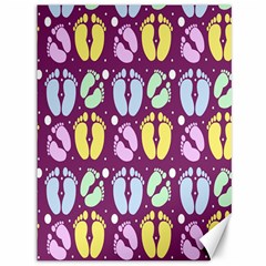 Baby Feet Patterned Backing Paper Pattern Canvas 36  X 48  