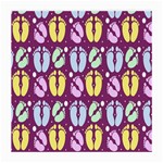 Baby Feet Patterned Backing Paper Pattern Medium Glasses Cloth (2-Side) Front