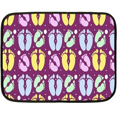 Baby Feet Patterned Backing Paper Pattern Fleece Blanket (mini)