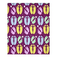 Baby Feet Patterned Backing Paper Pattern Shower Curtain 60  X 72  (medium) 