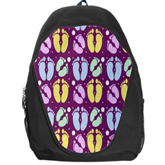 Baby Feet Patterned Backing Paper Pattern Backpack Bag