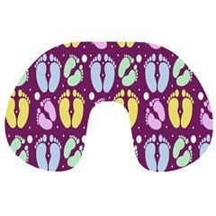 Baby Feet Patterned Backing Paper Pattern Travel Neck Pillows