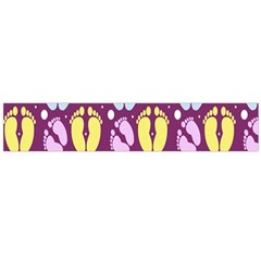 Baby Feet Patterned Backing Paper Pattern Flano Scarf (large)